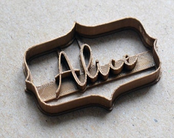 Custom Plaque Cookie cutter