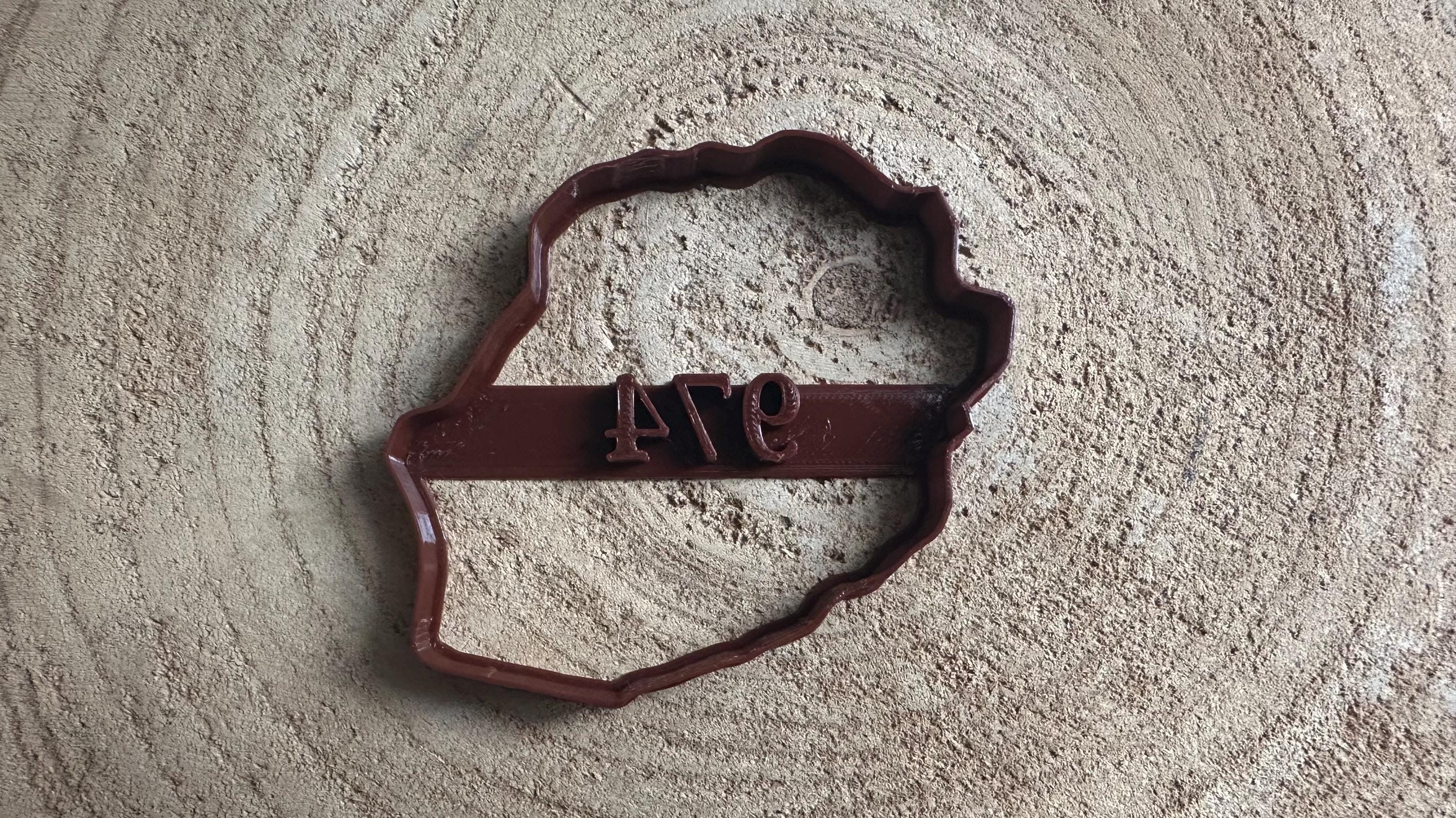 Reunion Island cookie cutter. Country cookie cutter. Cookie cutter 974. DOM-TOM biscuits