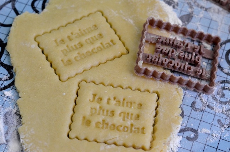 Love quote PetitBeurre cookie cutter French cookie cutter Etsy