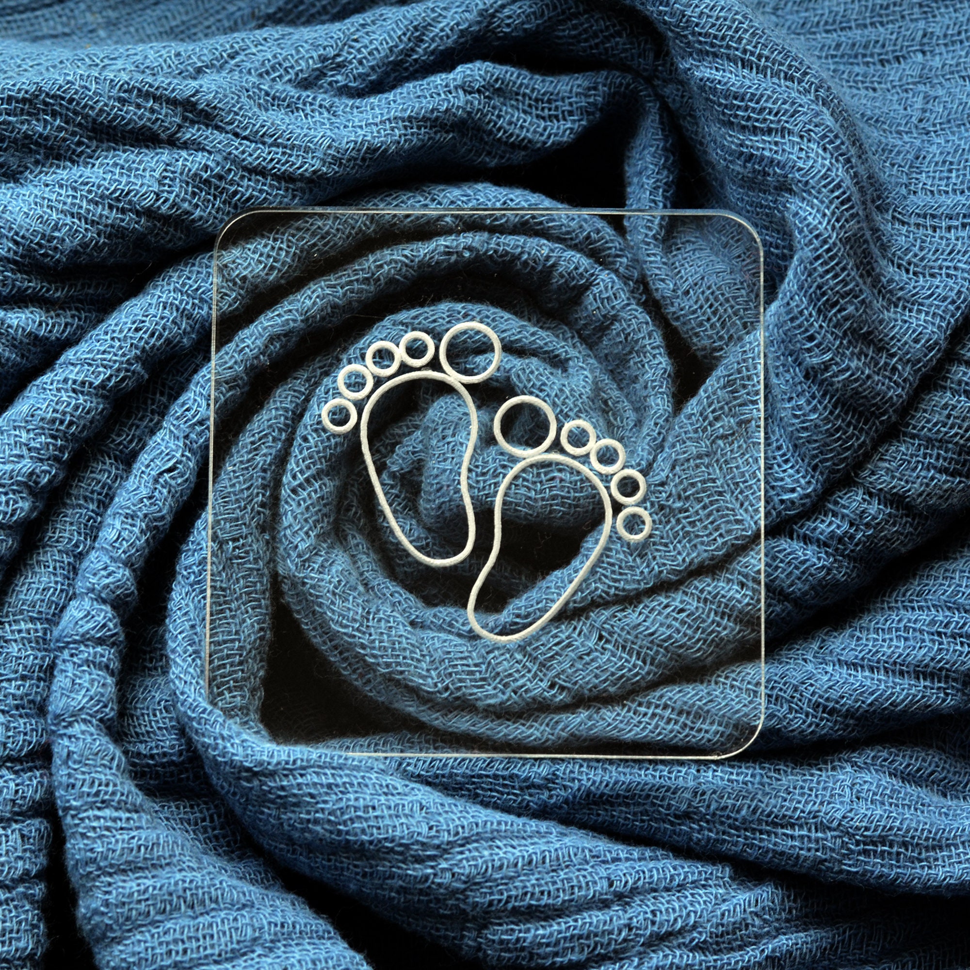 Baby Feet Embosser Tampon Melting Embosser Announces Etsy