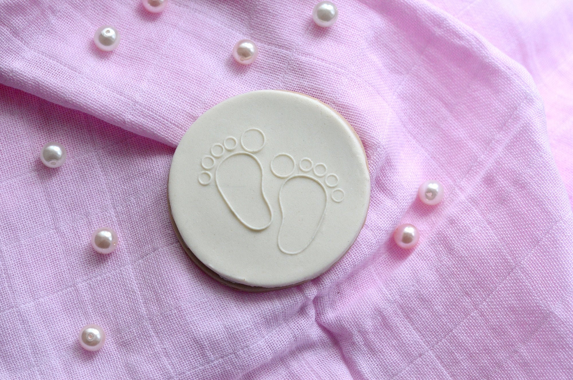 Baby Feet Embosser Tampon Melting Embosser Announces Etsy