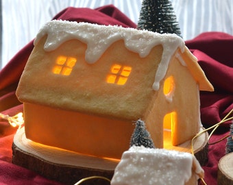 Tagliabiscotti per Casetta di Marzapane da costruire - Tagliabiscotti Casetta - Tagliabiscotti di Natale - Frollini di Natale - Biscotto di Natale