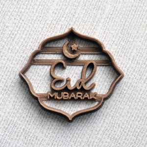 Cortador de biscoitos Lua Crescente Eid Mubarak. Cortador de biscoitos do Ramadã. Eid Mubarak. Biscoito para o Ramadã.