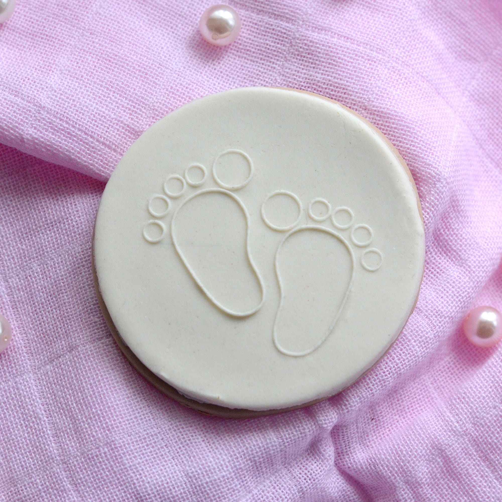 Baby Feet Embosser Tampon Melting Embosser Announces Etsy