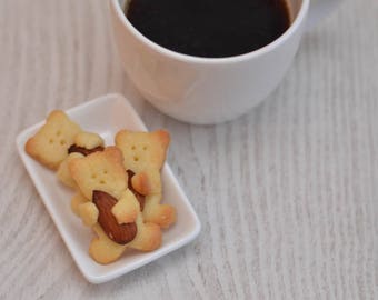 Cortador de galletas con forma de oso (para almendra o avellana). Cortador de galletas con forma de oso para un regalo gourmet. Molde para galletas con forma de oso.