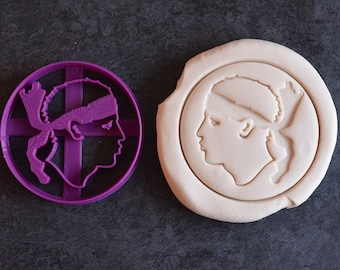 Maure Head Cookie Cutter - Corsica Cookie cutter - Corse Cookie Cutter - Souvenir from France