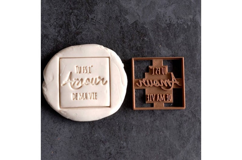 Love Words Cookie Cutter Love Quote Cookie Cutter French Etsy UK