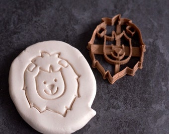 Lion cookie cutter - Cute lion Cookie cutter - Jungle cookie cutter - cookie cutter - Cake design - Sugar paste cutter - Fondant Cutter