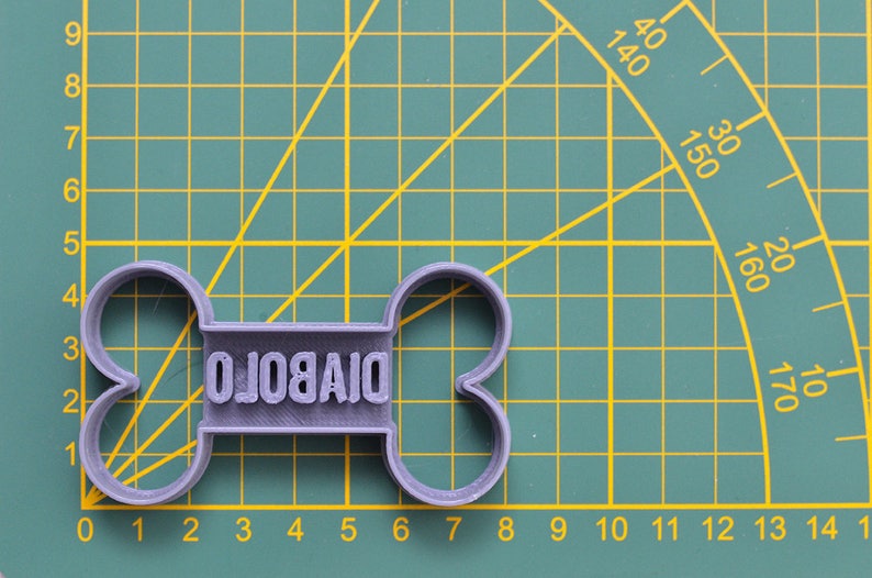 Customizable Dog Bone Cookie Cutter. Personalized Dog Bone Cookie Cutter with Name image 3