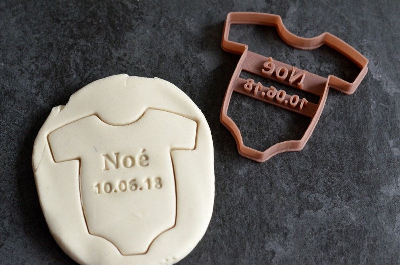 Custom Baby Shirt cookie cutter Baby Shirt with Name Cookie Etsy