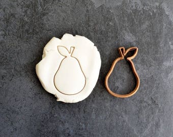 Cortador de galletas de pera. Molde para galleta de pera. Galletas de mantequilla de pera. Cortador de galletas de fruta de pera. Cortador de galletas de pera