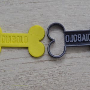 Customizable Dog Bone Cookie Cutter. Personalized Dog Bone Cookie Cutter with Name image 2