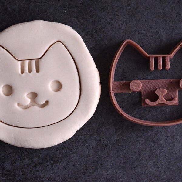 Emporte-pièce Tête de Chat Kawaii - Emporte-pièce Chat - Emporte-pièce patisserie créative - Cat Kawaii - Patisserie Kawaii