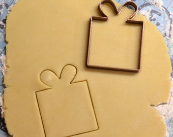 Gift Contour Cookie Cutter - Gift Cookie Cutter. Birthday Cookie Cutter