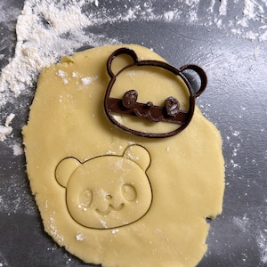 Panda cookie cutter. Panda cookie mold