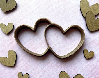 Two Hearts Cookie Cutter - Valentine's day - Wedding