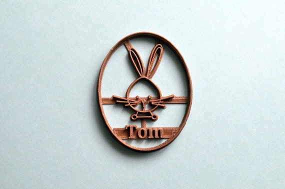 Emporte-pièce Lapin personnalisé. Emporte-pièce Forêt. Emporte-pièce Lapin avec prénom