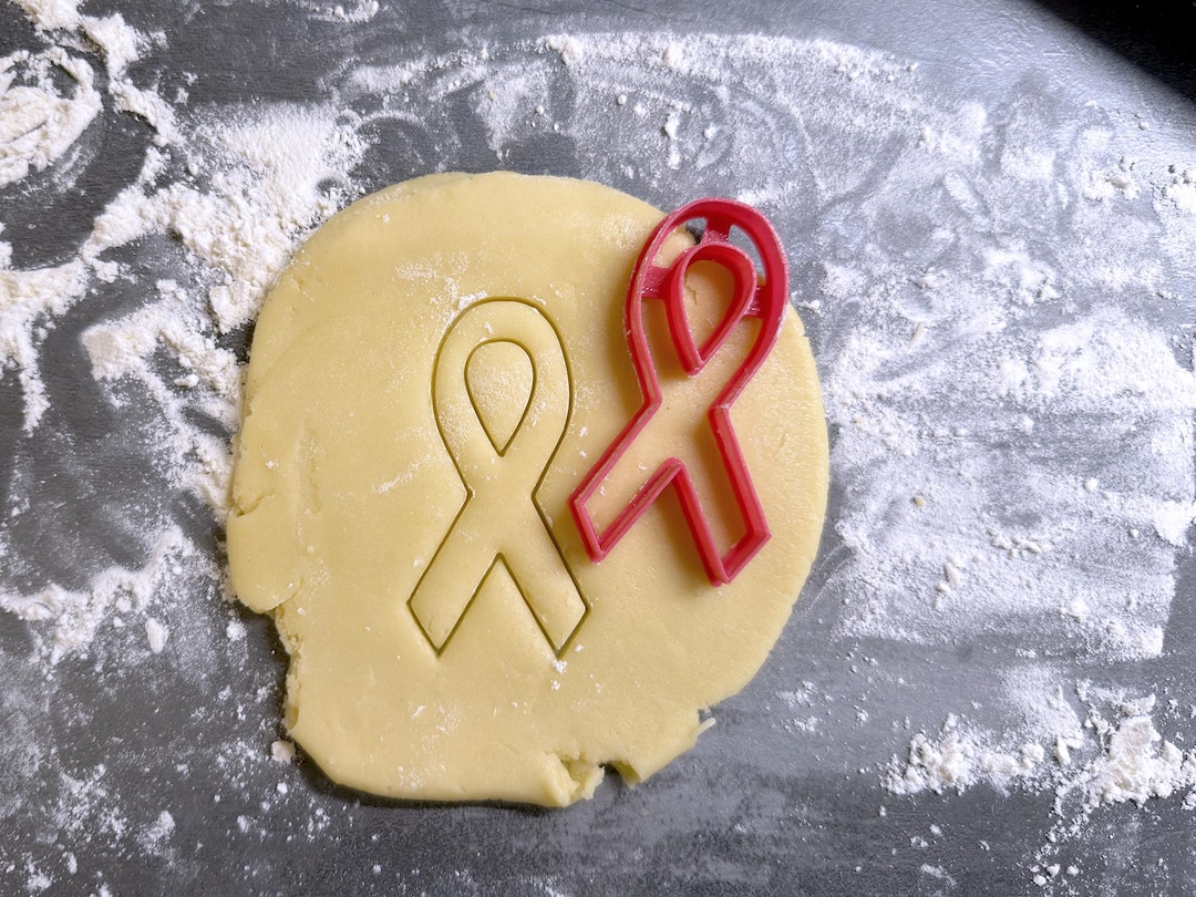 Ribbon Cookie Cutter. Pink October Cookie Cutter. Cancer Decorated ...