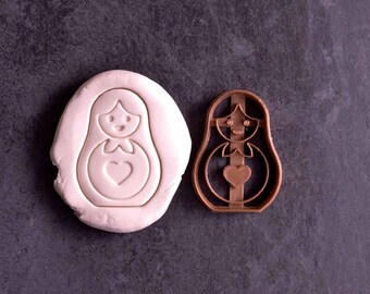 Matriochka cookie cutter - Russian doll cookie cutter - Russian cookie cutter - Souvenir from Russia - Cookie cutter
