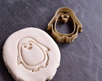 Cortador de galletas de pingüino - Cortador de galletas de pingüino - Cortador de galletas de Navidad - Pastelería - Cortador de galletas de Navidad Bredele