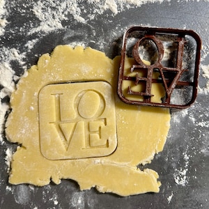 Love (letters) cookie cutter - Valentine's day - Wedding cookie cutter