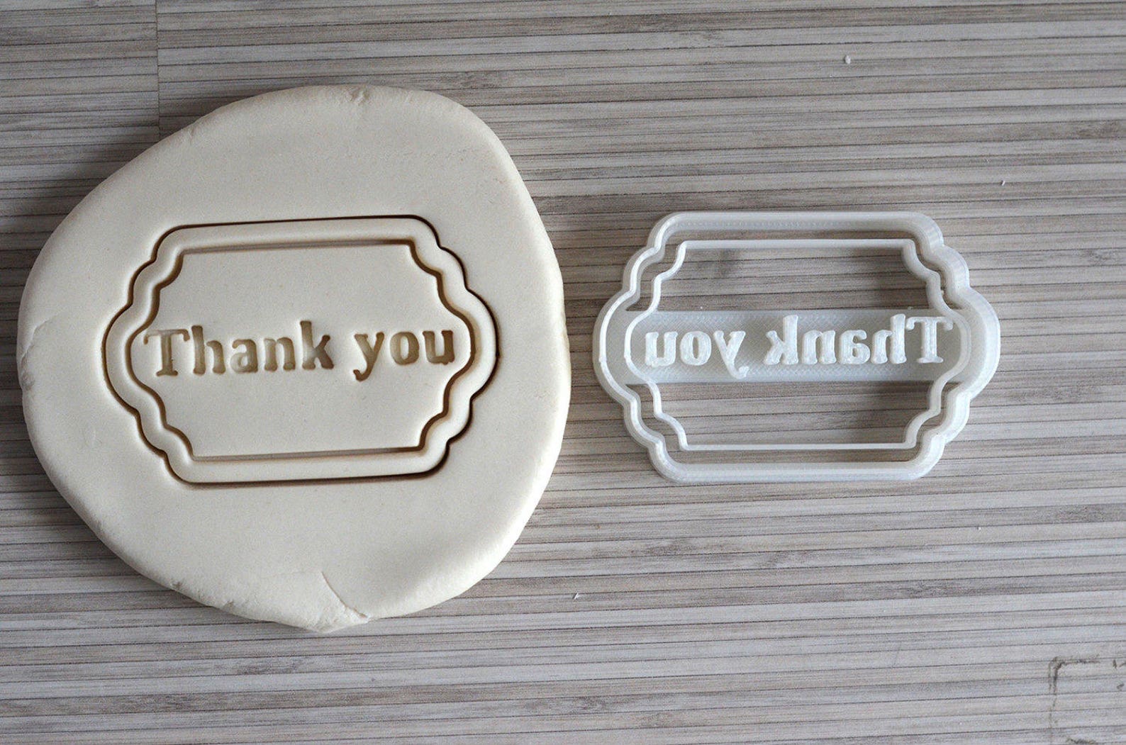 Thank You Cookie Cutter Thank You Mold for Cookies Thank Etsy