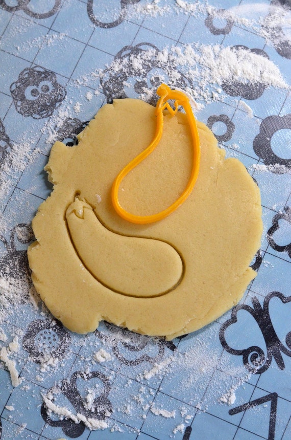 Emporte-pièce Aubergine. Moule pour biscuit Aubergine. Moule pour Biscuit Emoji. Emporte-pièce emoji. Eggplant cookie cutter