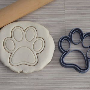 Paw cookie cutter - Dog Paw Cookie cutter - Birthday cookie cutter - Cookie cutter for fondant and cake design