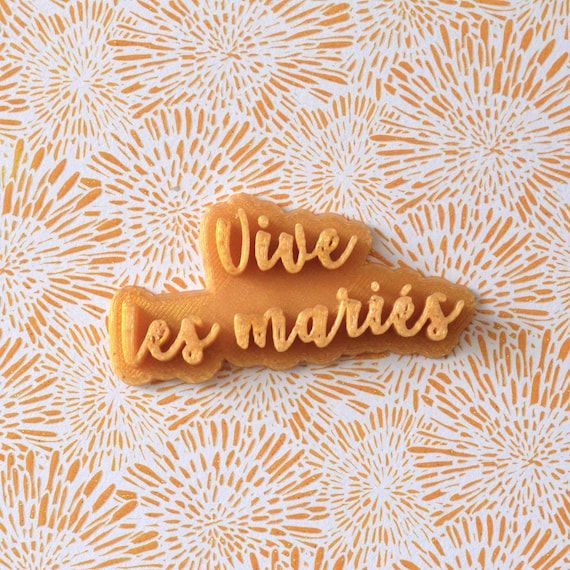 Vive Les Maries Cookie Stamp Message Cookie Stamp Etsy