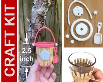 DIY KIT - Mini Sandpail Nantucket Style Ornament