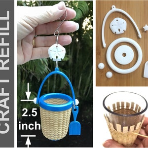 KIT REFILL - Mini Sandpail Nantucket Style Ornament