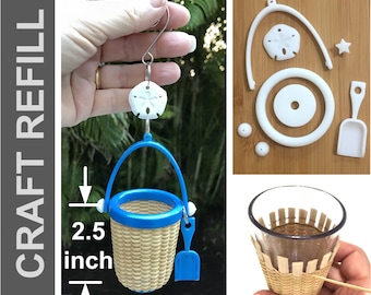 KIT REFILL - Mini Sandpail Nantucket Style Ornament