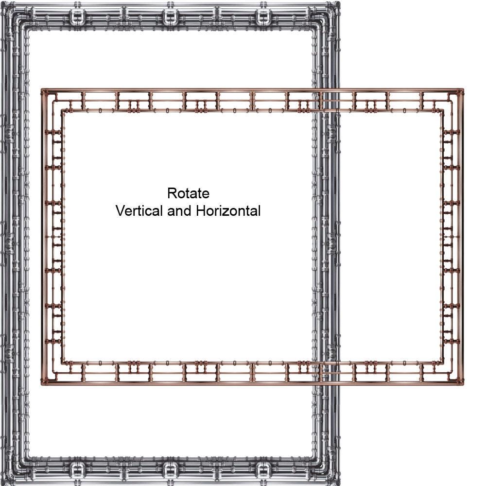 Industrial Pipes Borders 8 Frames Bundle Digital Download A4 & 8.5x11 ...