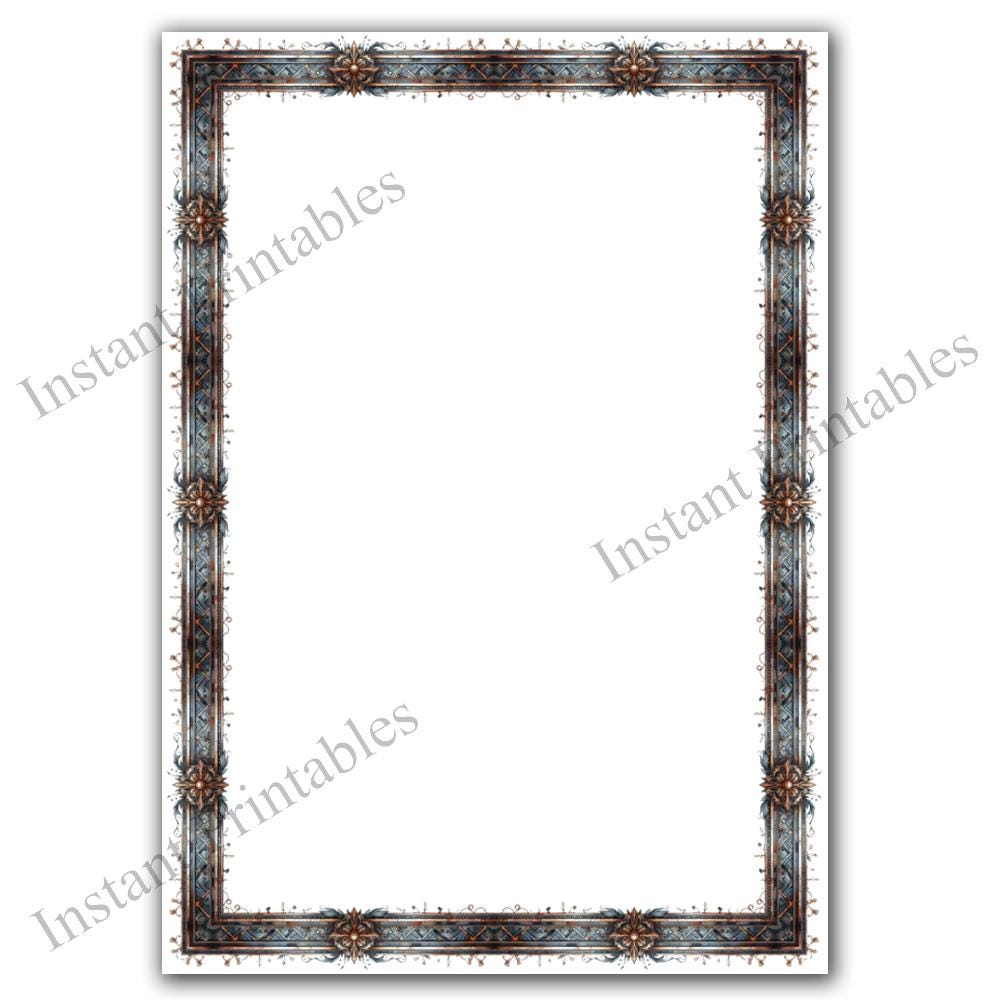 Medieval Rust Borders 10 Frames Ornate Metallic Style Clip Art Digital ...