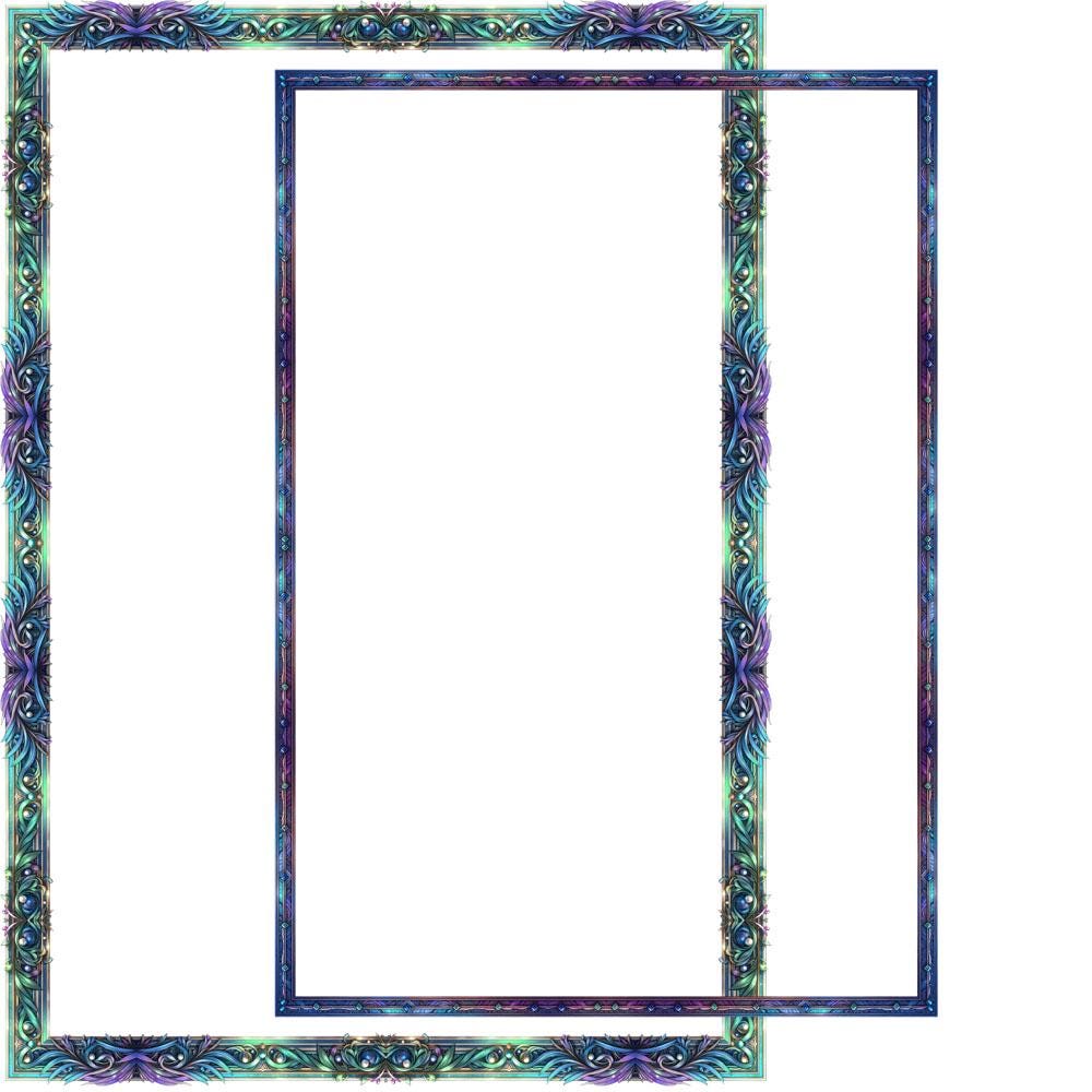 Fantasy Magic Borders 10 Frames Bundle Digital Download A4 & 8.5x11 PNG ...