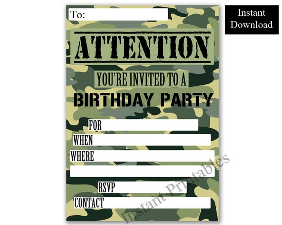 Birthday invites sale