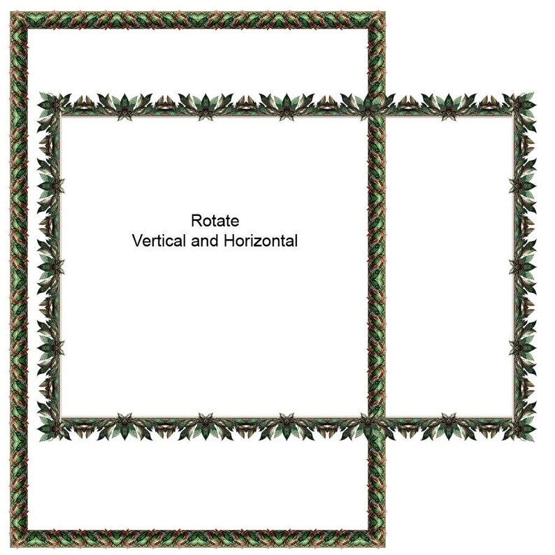 Elven Frame Design Elven Forest Borders 8 Frames Bundle Digital Download A4 & 8.5x11 PNG ...
