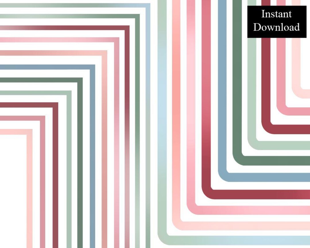 Simple Solid Borders Frames Clip Art 20 Digital Download 8.5 X 11 & A4 ...