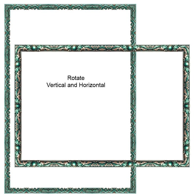 Inside Frameborder Aqua Metal Watercolour Borders Frames Futuristic Sci Fi Clip Art 8 ...