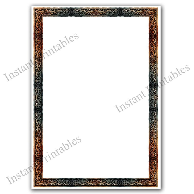 Medieval Rust Borders 10 Frames Ornate Metallic Style Clip Art Digital ...