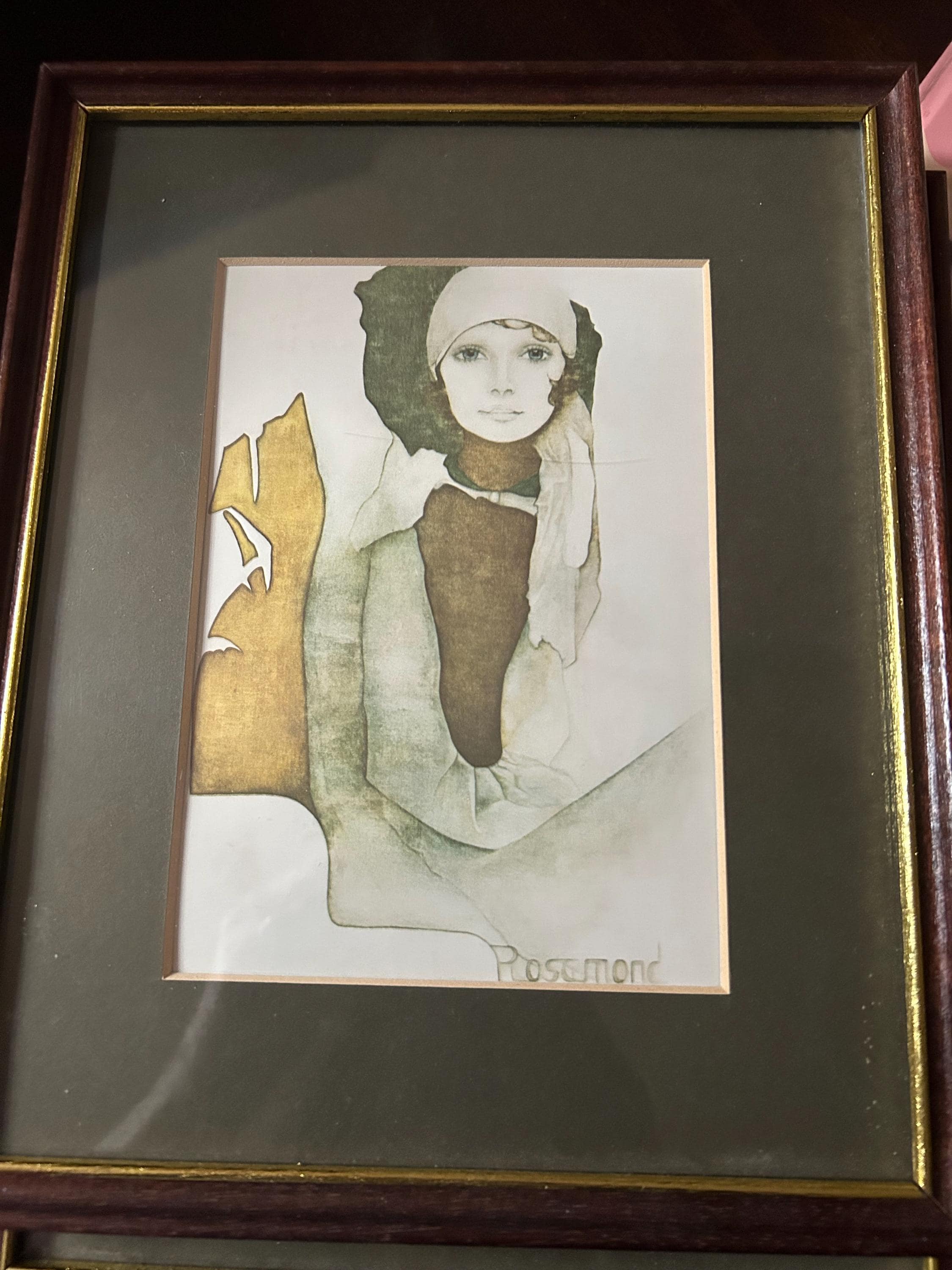 Christine Rosamondの額入りプリント ガラスウォールデコ Christine Rosamond - Etsy UK