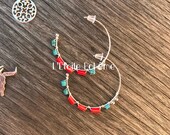 Ethnic Creoles sea bamboo and turquoise
