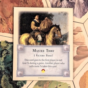 Meisterdieb Karte kompatibel mit Catan's Siedler von Catan 5th Edition und Catan Erweiterungen Brettspiel Spielsteinen