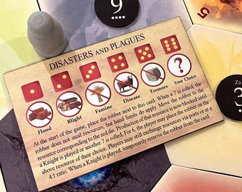 Disasters and Plagues: A Robber Scenario compatible with the Catan Robber in Catan&#39;s Settlers of Catan