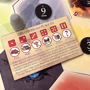 Desastres y plagas: un escenario de ladrón compatible con el ladrón de Catan en Catan&#39;s Settlers of Catan