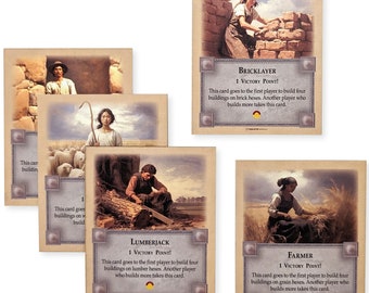 Profession Cards Scenario compatible with Catan's Settlers of Catan 5th Edition, Catan Expansions, Catan Accessories and Replacement Parts