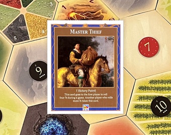 Carte TTM Master Thief compatible avec Catan's Settlers of Catan 4e édition et les extensions Catan