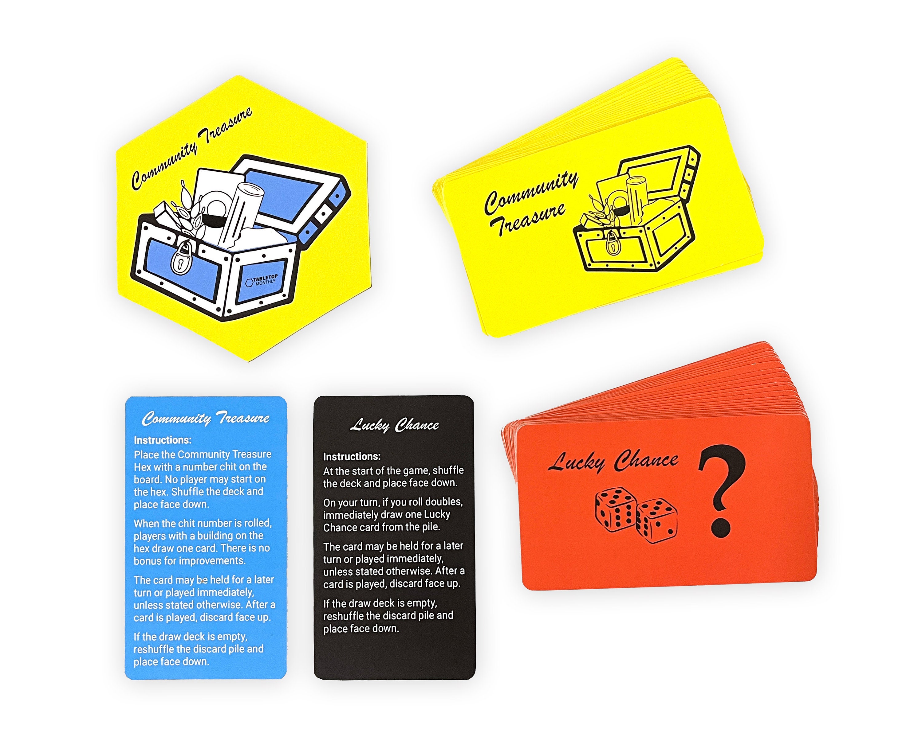 ラッキーチャンスとコミュニティトレジャーシナリオヘックスとカード拡張はカタンの開拓者とモノポリーと互換性があります - Etsy 日本