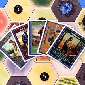 TTM Profession Bonus Cards Scenario compatible with Catan's Settlers of Catan 4th Edition and Catan Expansions