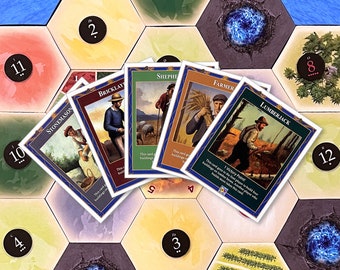 TTM Profession Bonus Cards Scenario compatible with Catan's Settlers of Catan 4th Edition and Catan Expansions